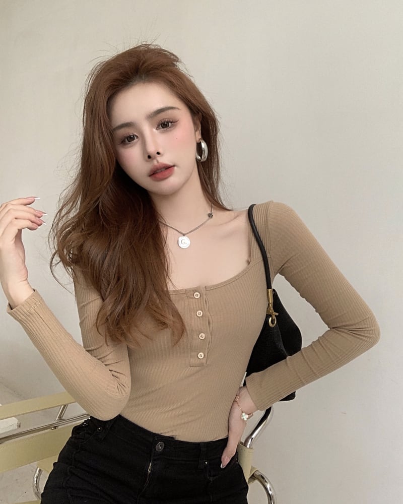 Tシャツ シャツ スリムスプリングオータム ロング 春物 秋物 タイツ ストッキング ソックス スクウェア ブラックストロベリース33523872619