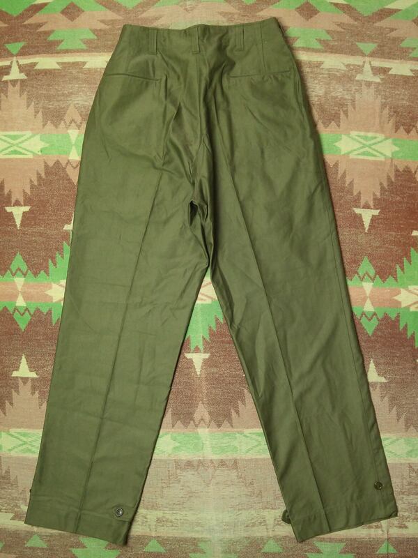 40s U.S.ARMY TROUSERS, FIELD, COTTON, O.D. M-43 (W34) DEAD 40s U.S.ARMY TROUSERS, FIELD, COTTON, O.D. M-43 (W34) DEAD