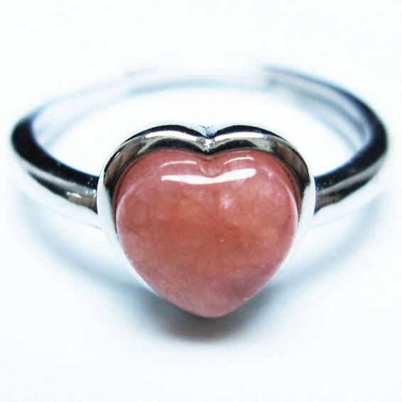 インカローズ リング ハート 指輪 フリーサイズ 15号 一点物 メール便可 [M便 1/20] 115-6636