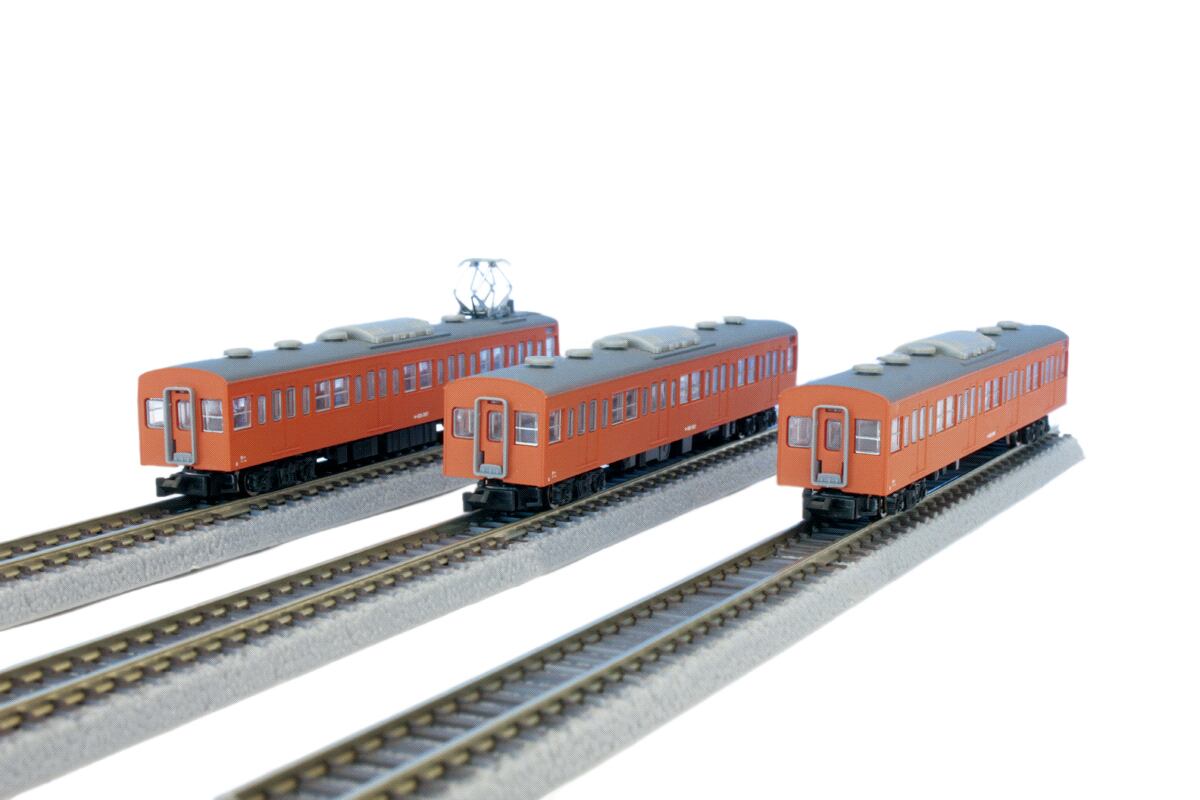 T022-8 国鉄103系 オレンジ 中央線タイプ 3両増結セット (JNR 103 Orange Chuo Line Type 3Cars  Extension Set) ロクハン ＢＡＳＥ.ＳＨＯＰ ｜【公式】鉄道模型通販 Zゲージ Zショーティー