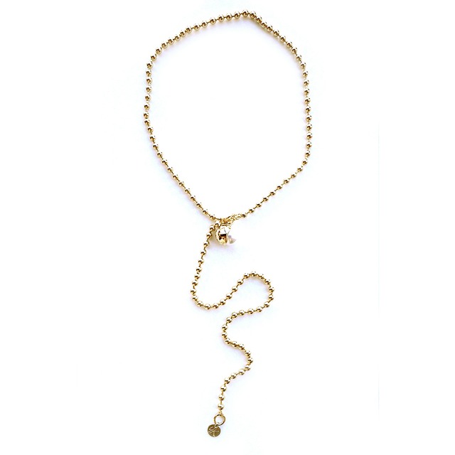 MOON BALL CHAIN ／Necklace  Gold