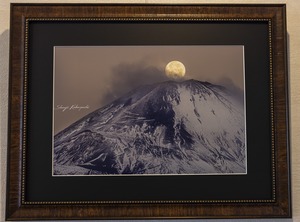 魅力的なパール富士　富士山写真　A3ノビサイズ　