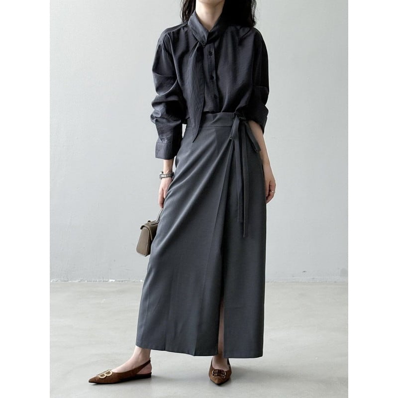 slit long skirt 102874 | riglow