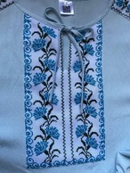 手縫い刺繍ヴィシヴァンカ（青花）レディース・フリーサイズ