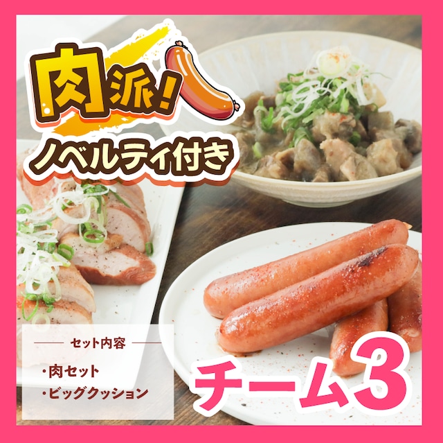 牛・豚・鳥　肉のフェスティバル＆カーニバルデパ地下で人気の高級レストランが作る 「調理までやっておきました」セット！　ノベルティ付き　チーム３