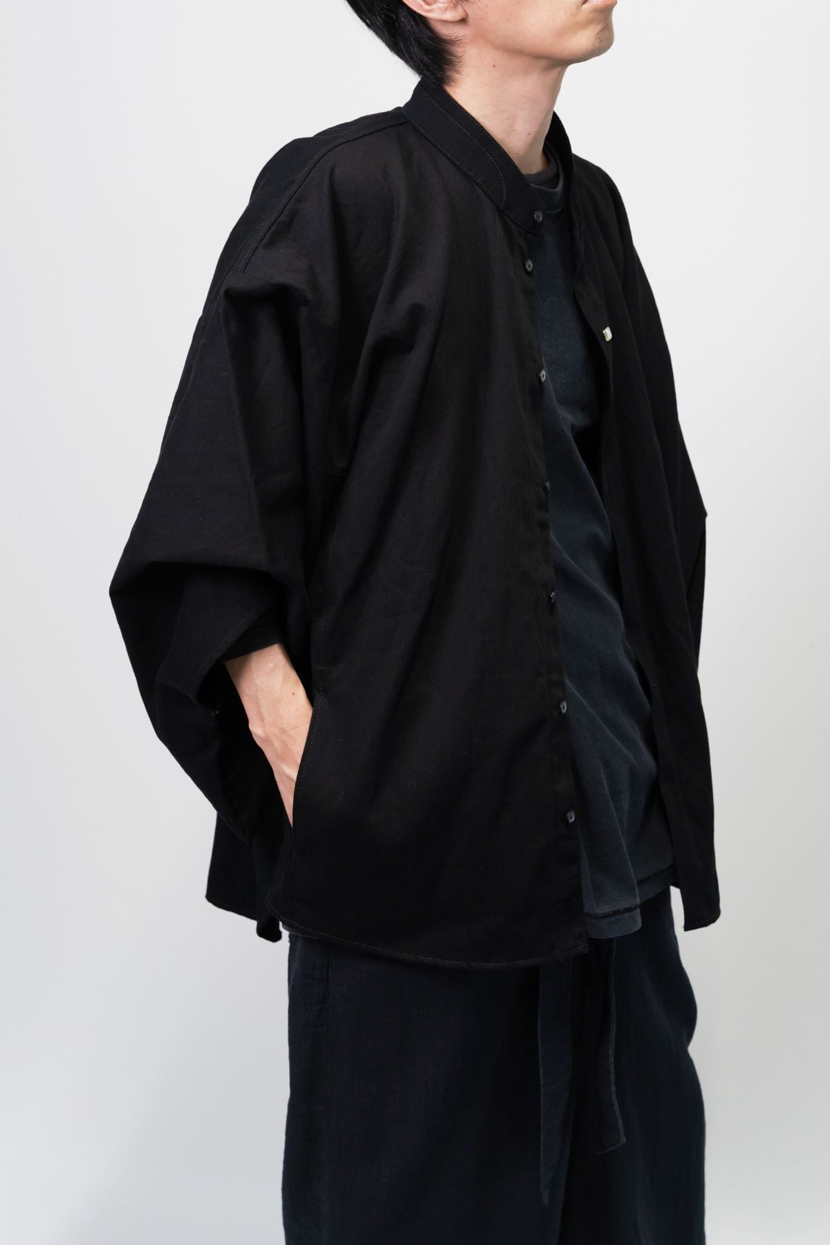 数量限定｜受注生産】Kimono Denim Shirt｜和モダンを纏うデニムシャツ