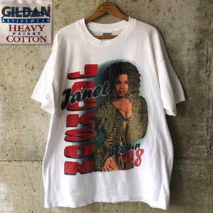 XZ762 Tシャツ ジャネットジャクソン 98年 90s ツアーT バンドT