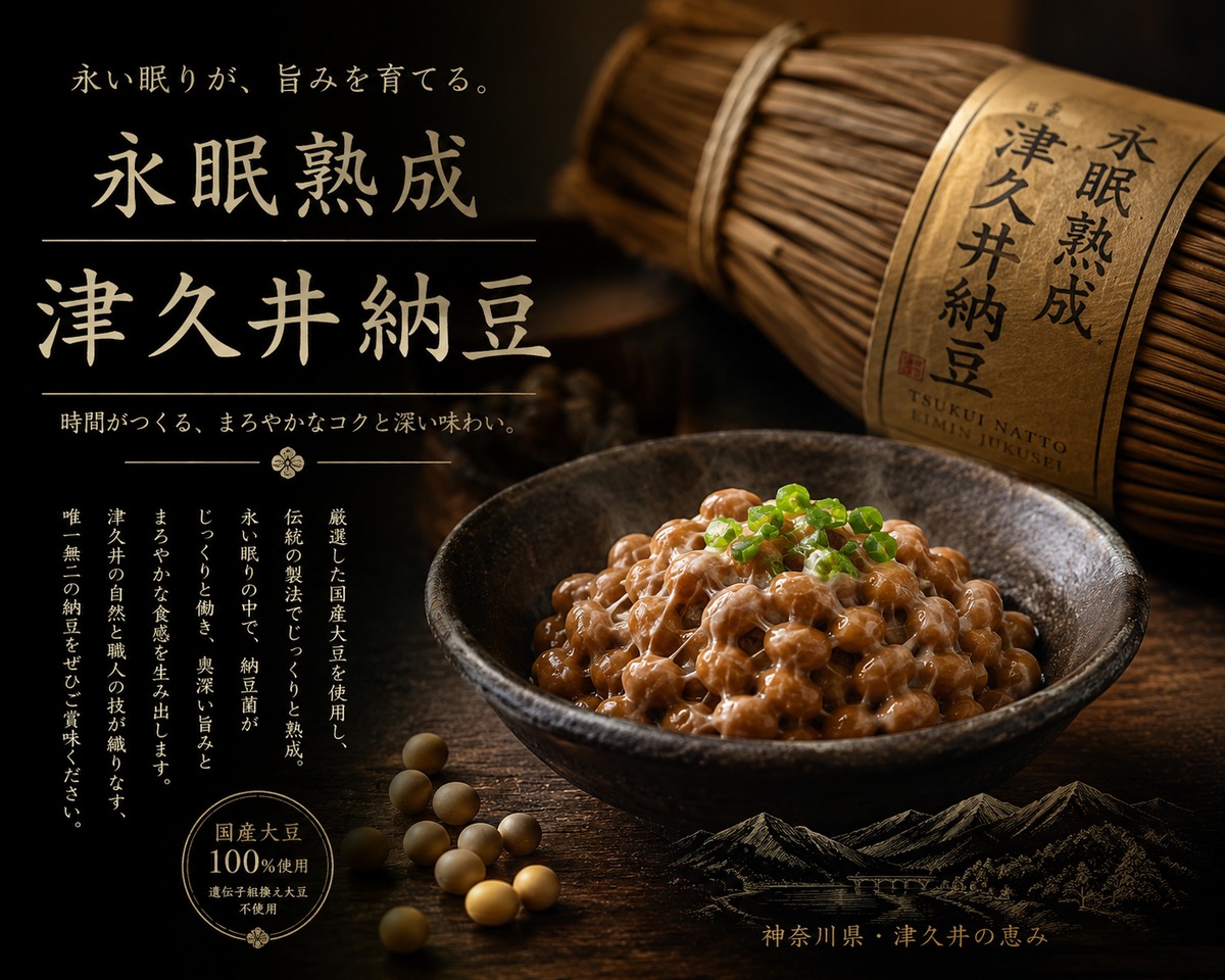 氷眠熟成 津久井納豆40g×3 1ケース（12個入） | Toda Sakaten Online Shop