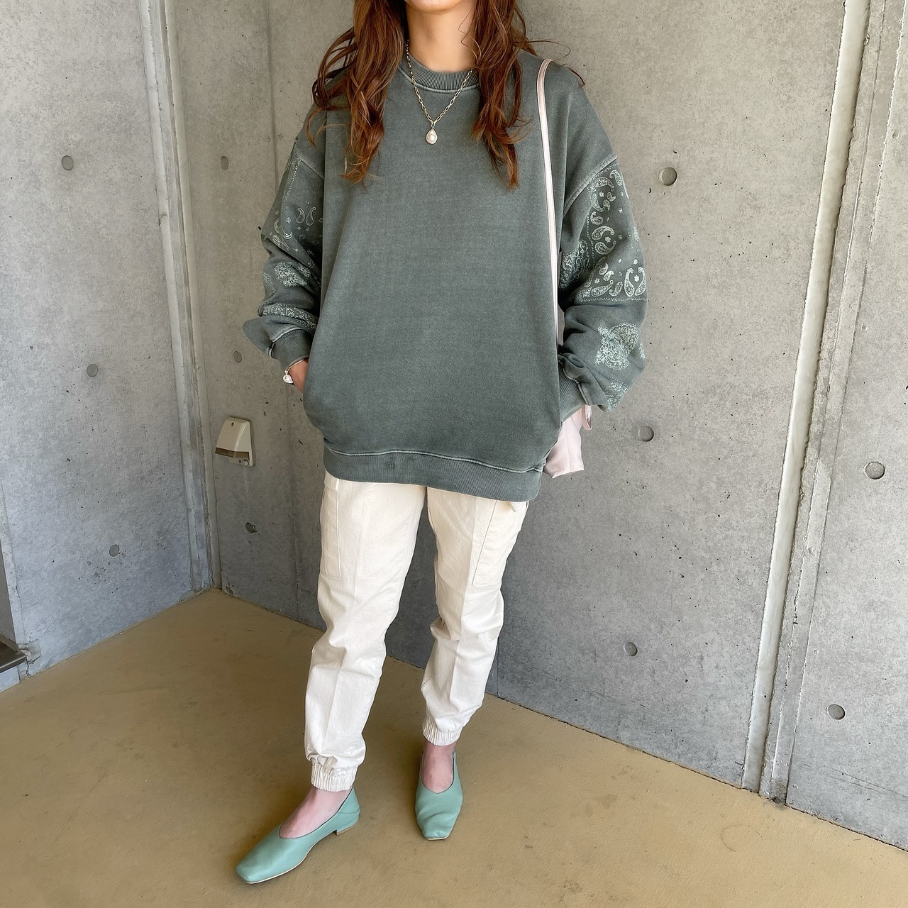 Vintage  Pigment Design Big SW／khaki