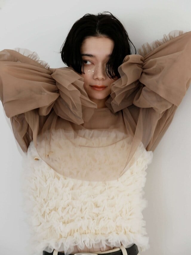 volume sleeve tulle top | Katrin TOKYO volume sleeve tulle top | Katrin TOKYO