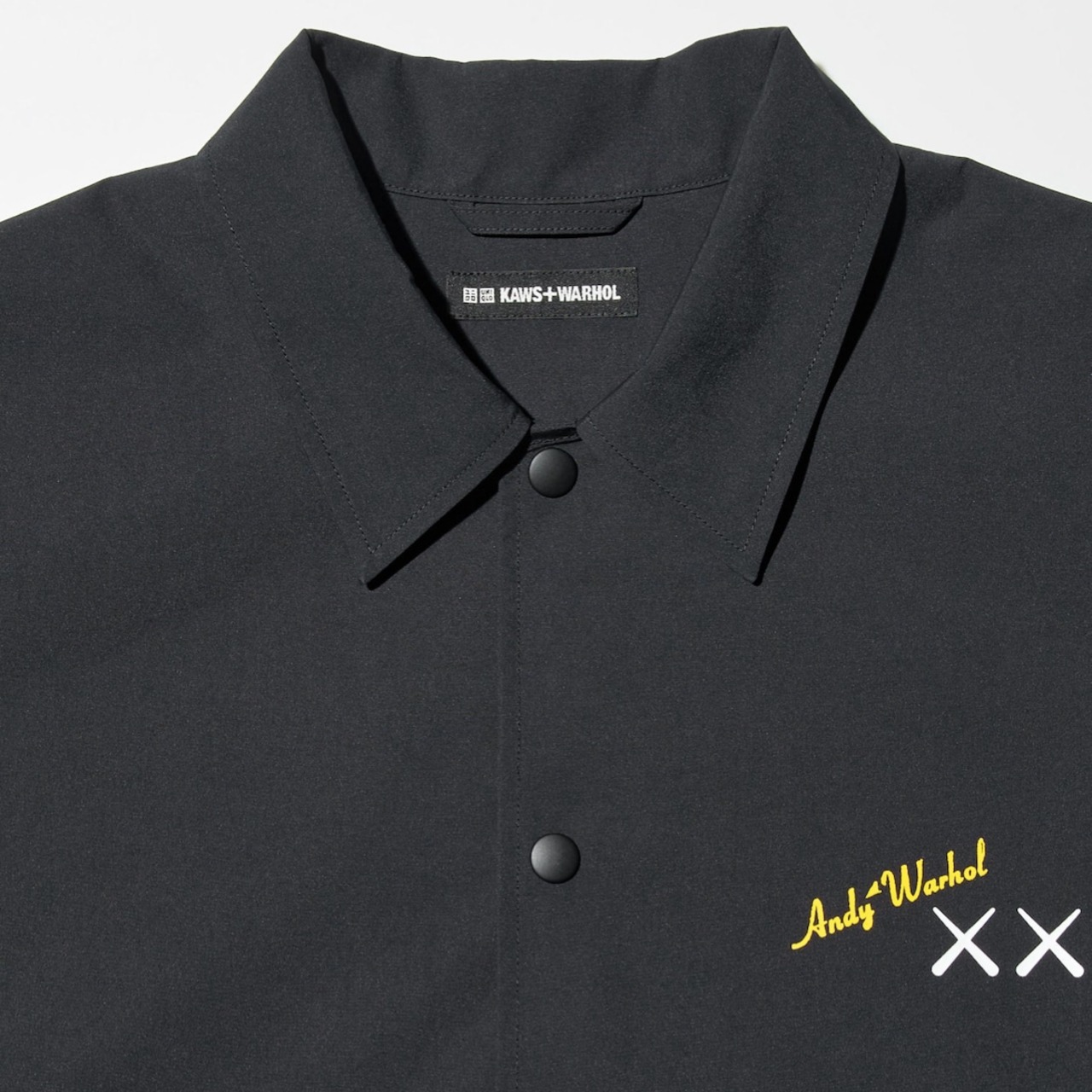 kaws ユニクロ コーチジャケット ブラック | afterparty