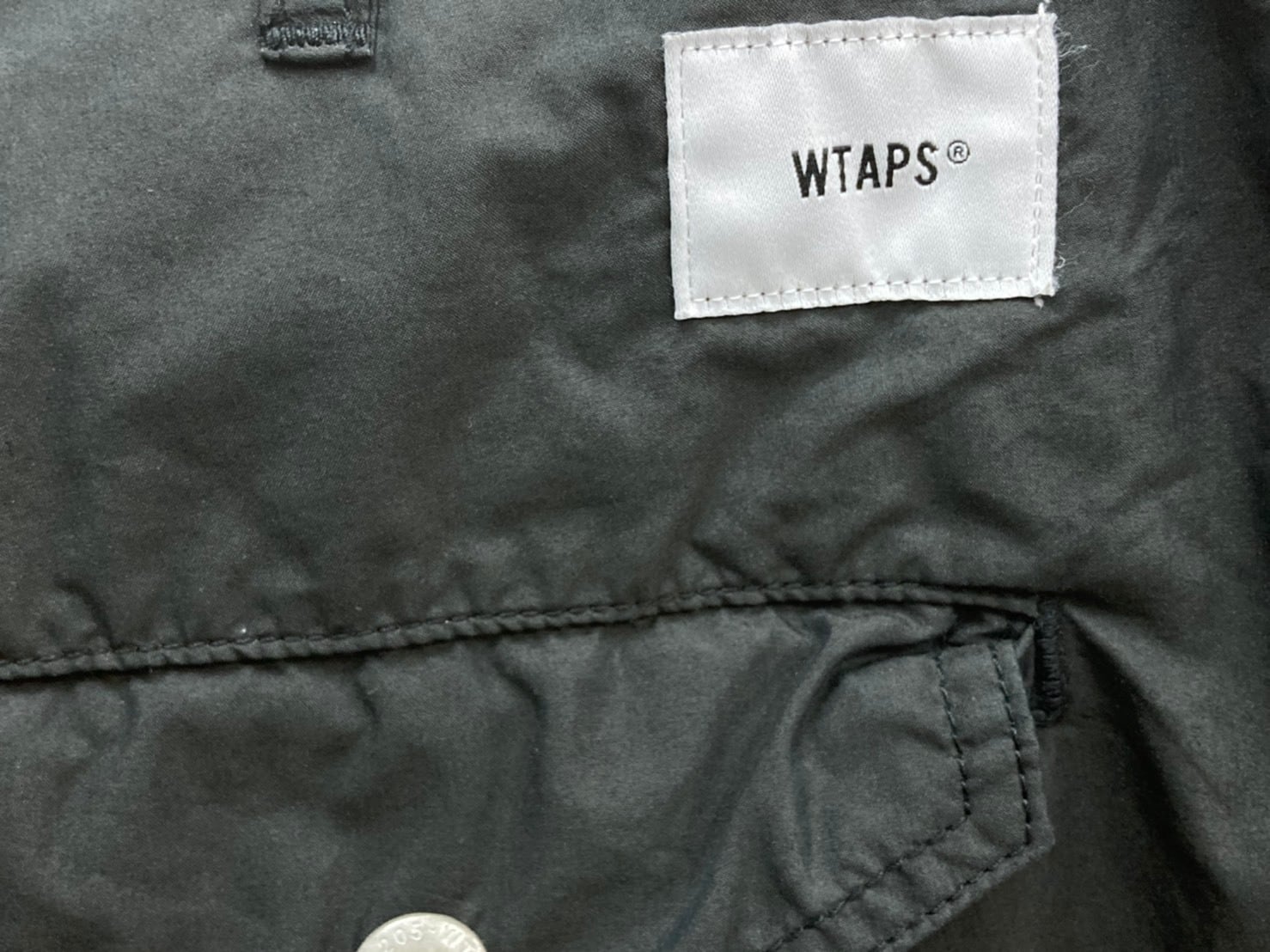 WTAPS 20SS MODULAR TROUSERS. NYCO. TYPEWRITER BLACK 02 80KH8098 