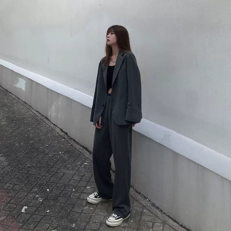 カジュアルスポーツスーツ韓国版トレンドハンサム2点セット0 Www Moore Es