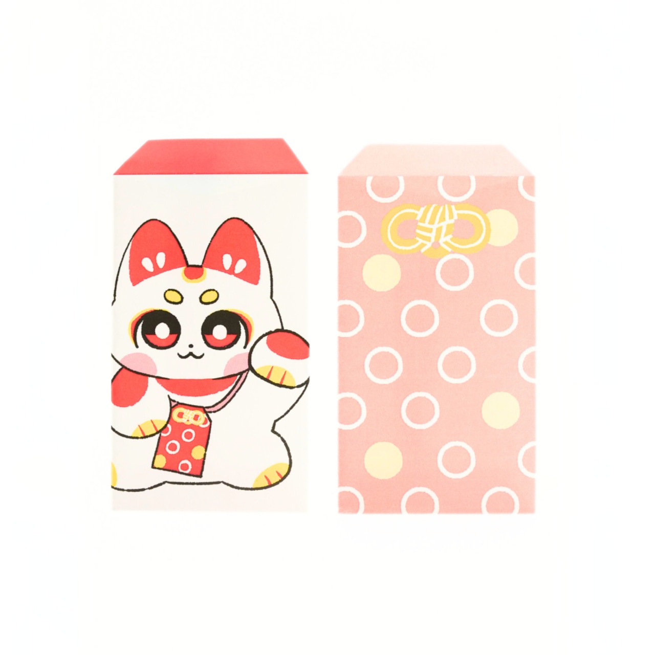 いろいろまねき隊 ポチ袋 まねきレッド