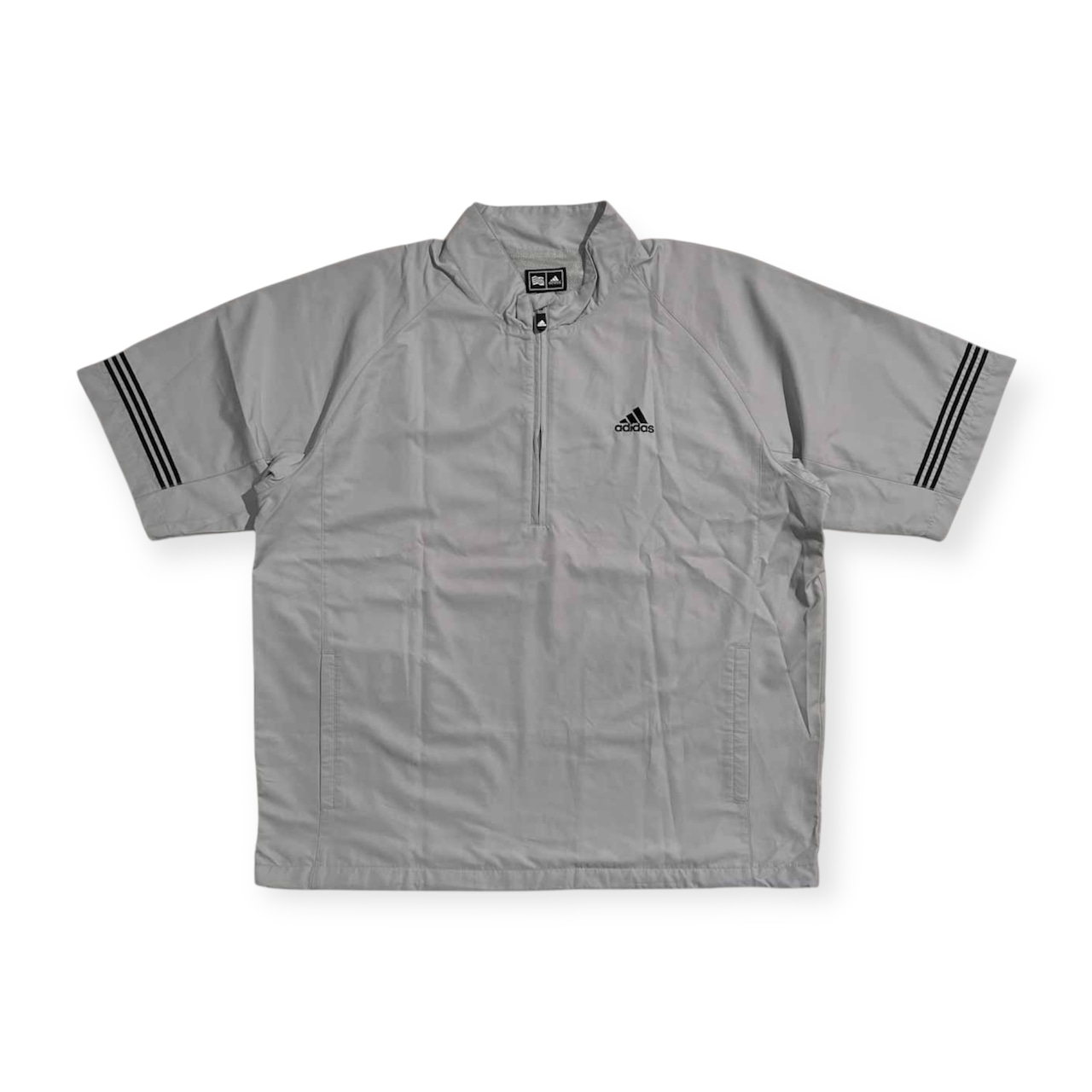 adidas GOLF アディダス ゴルフ 半袖 ウインドブレーカー ジャケット サイズ O/XG /グレー系/裏メッシュ