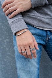 【flat chain ring】 / SILVER