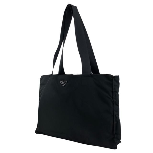 PRADA プラダ トートバッグ ブラック トライアングルロゴ ナイロン vintage ヴィンテージ オールド fhex45