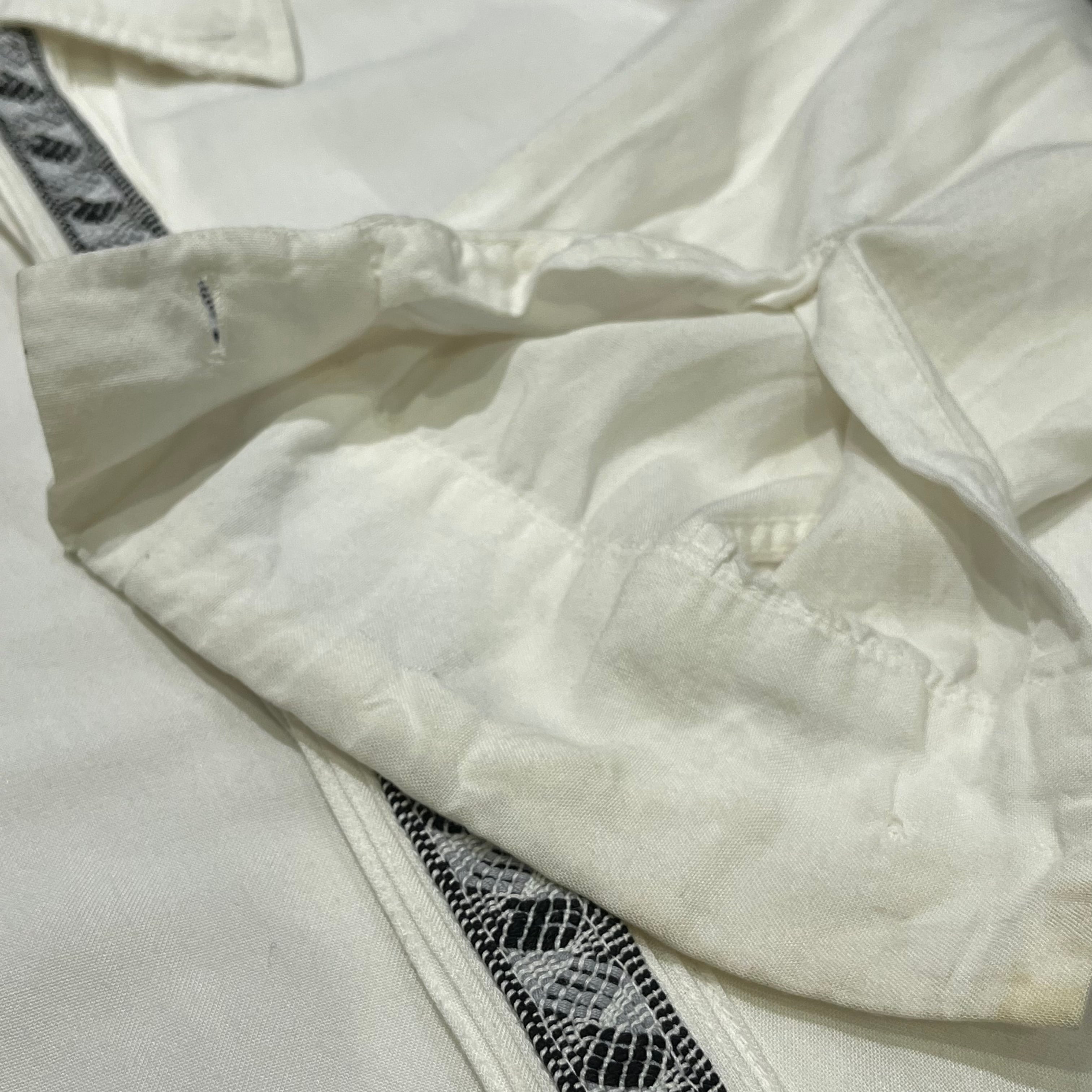 60s White Rayon Shirts 60年代 レーヨンシャツ 白 ホワイト M位