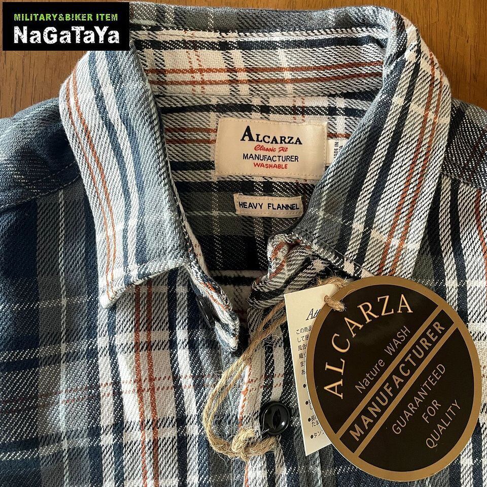 ALCARZA アルカーザ ヘビーフランネル チェック ワークシャツ タータン