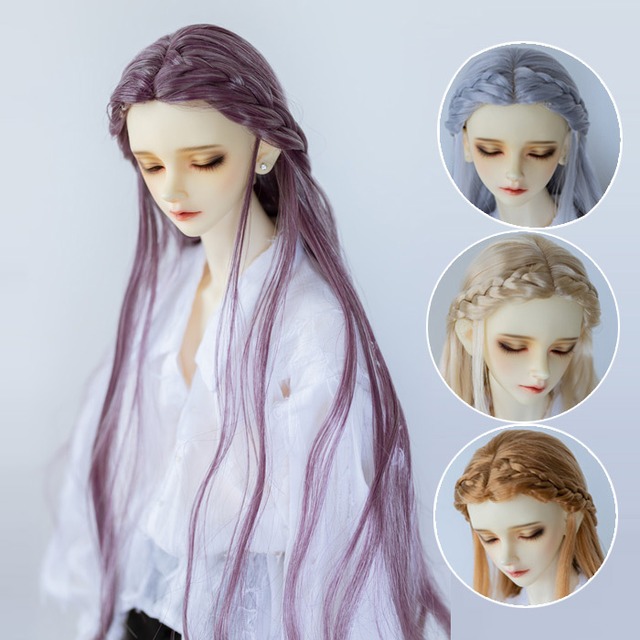 BJDドール用ウィッグ ★ wig ウィッグ  ダークブラウン 薄ゴールド日常 SDサイズ人形用 kaka