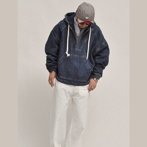 インディゴスモーク・デニムアノラック A2122
