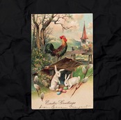 アンティークポストカード　【sa827】