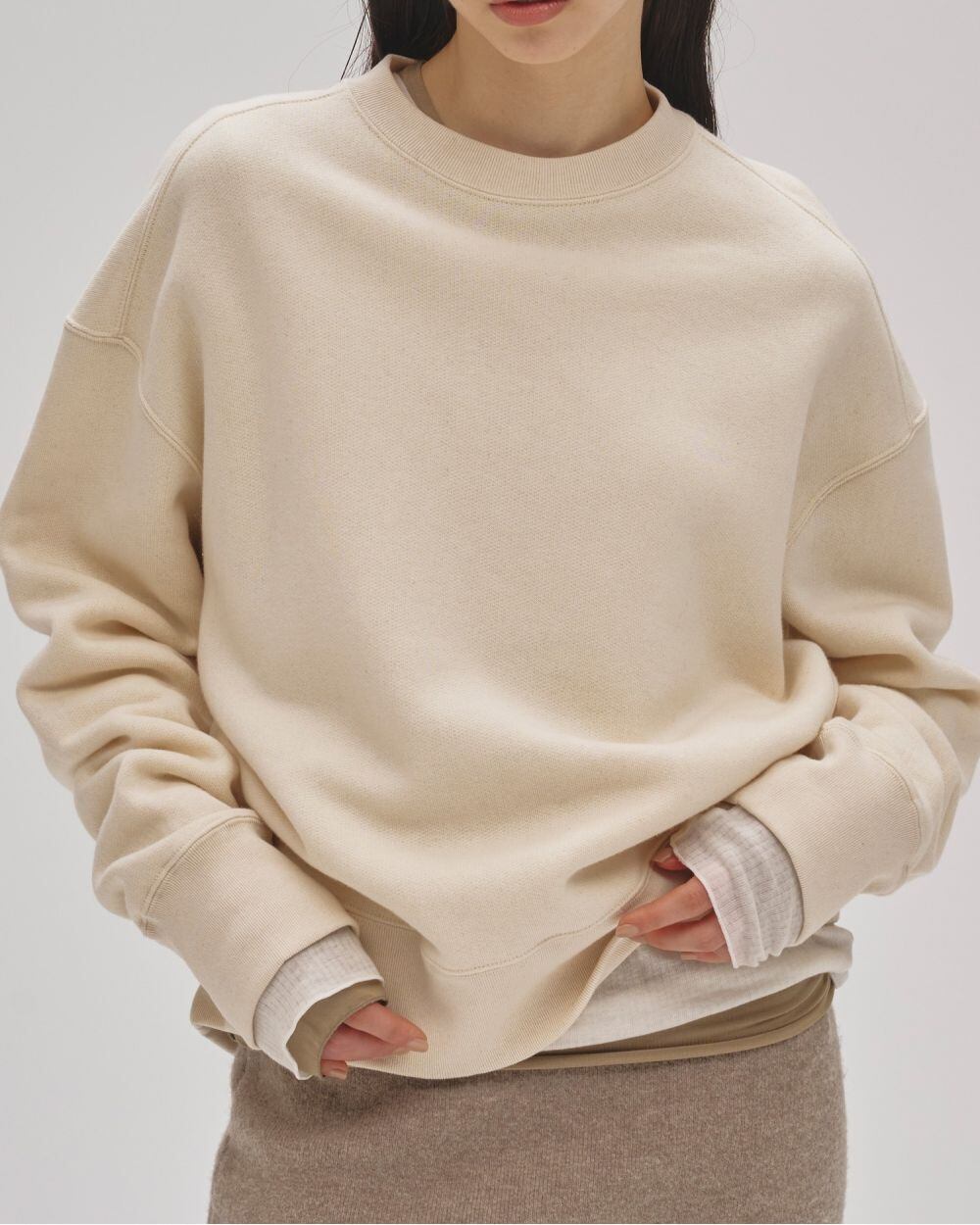 ｍ*i様 todayful Cotton Brushed Sweat ライトグレ m*i様 todayful Cotton Brushed Sweat ライトグレ TODAYFUL(トゥデイ
