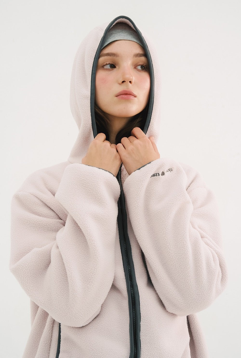 threetimes] Cookie fleece jacket (pink) 正規品 韓国ブランド 韓国