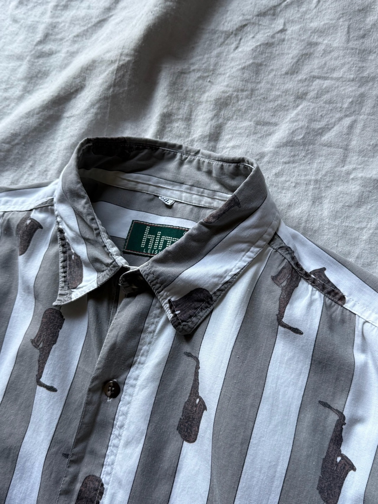 Sax printed boder S/S shirt