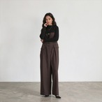 ストラップ調節 ワイドサロペットパンツ