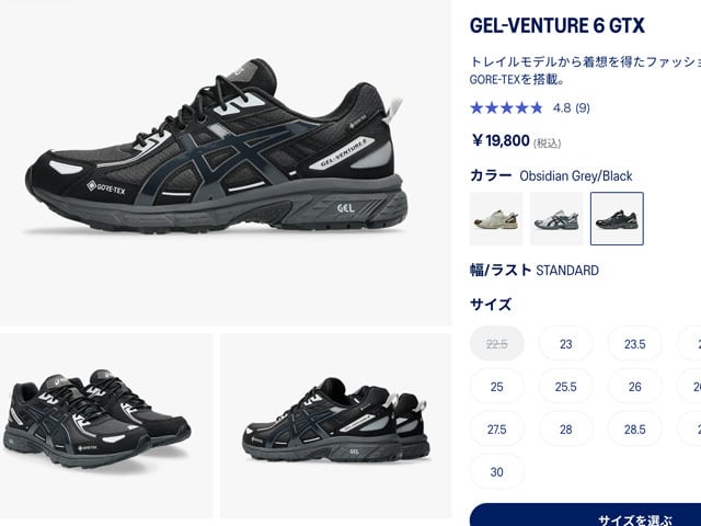 ASICS [アシックス] GEL-VENTURE GTX [1203A560] ゲル ベンチャー