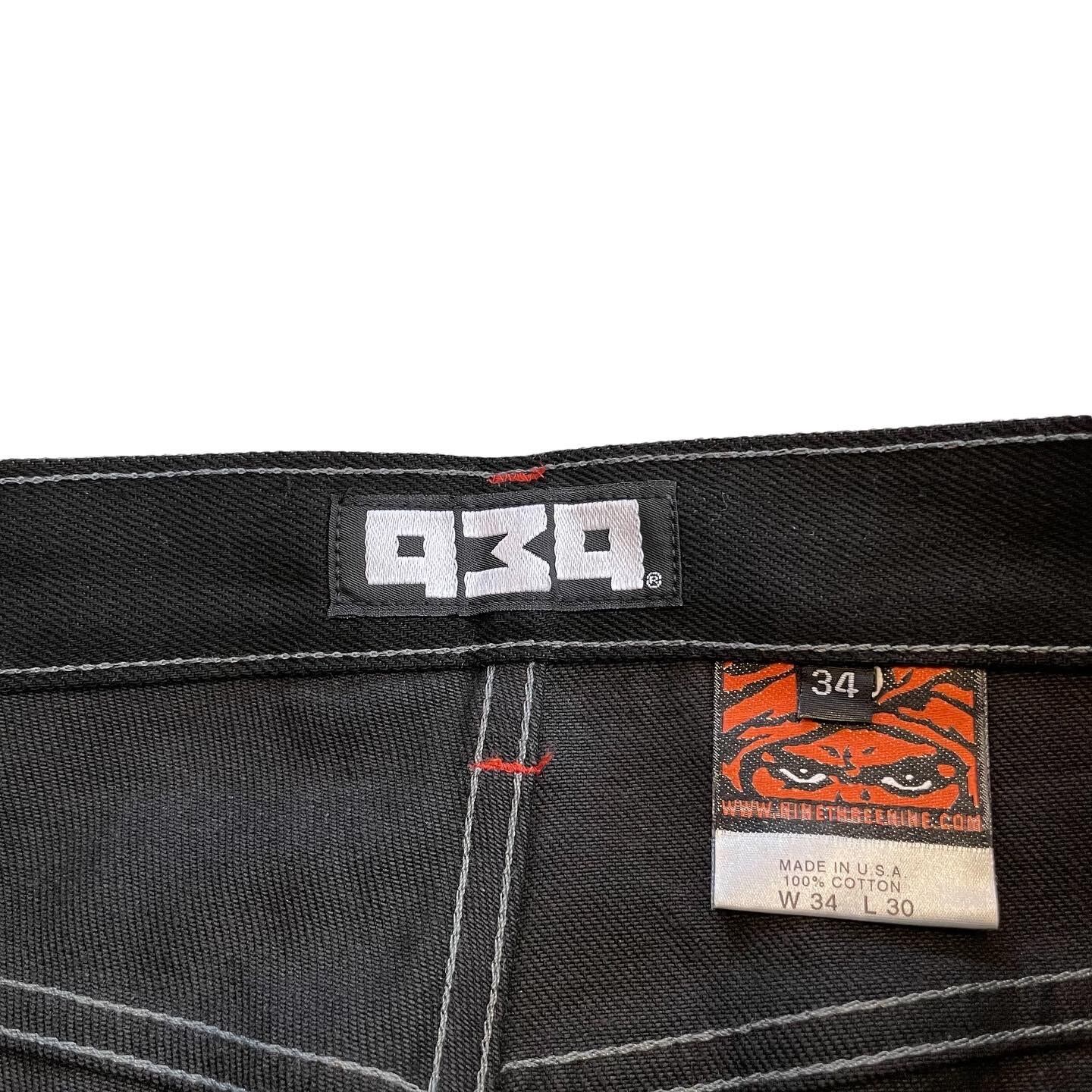 dead stock!! 90s NINE THREE NINE superwide black denim pant