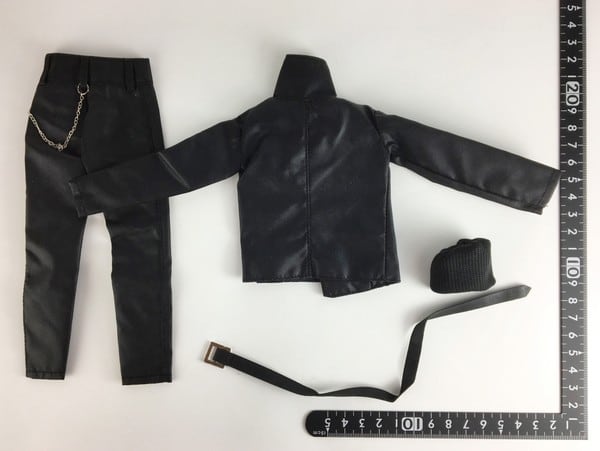 ドール服 1/6 男性用27 ブラックバイカーセット CC192 DF - 画像2