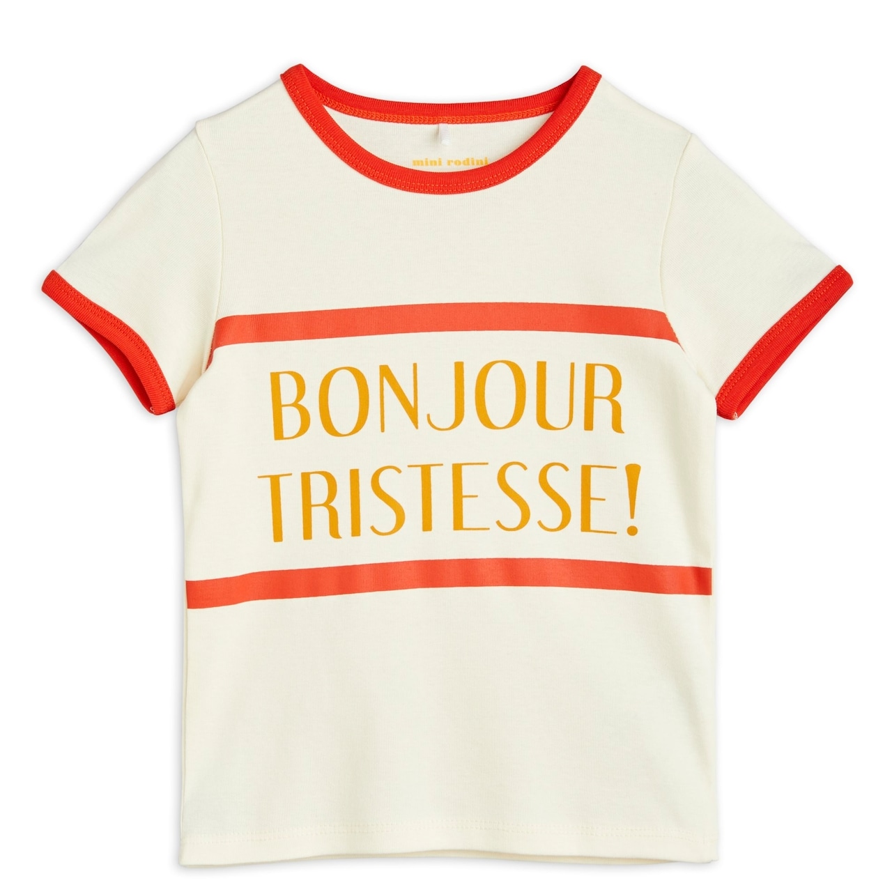 残り1点(80/86)mini rodini / BONJOUR TRISTESSE T-shirt / Red