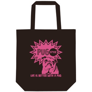 アメコミ風トートバッグ　ピンク
