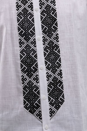 【男女兼用モデル】ウクライナ手刺繍ヴィシヴァンカ　半袖　フリーサイズ