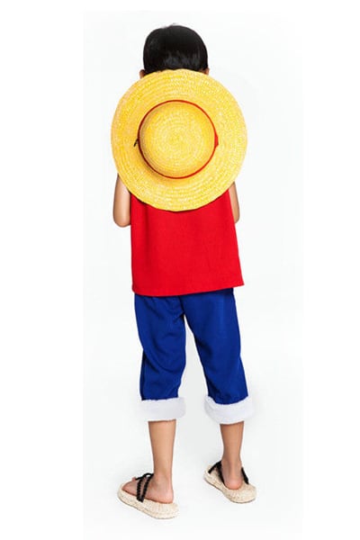 ONE PIECE ワンピース 風 モンキー・D・ルフィ 普段着 通常衣装 キッズ