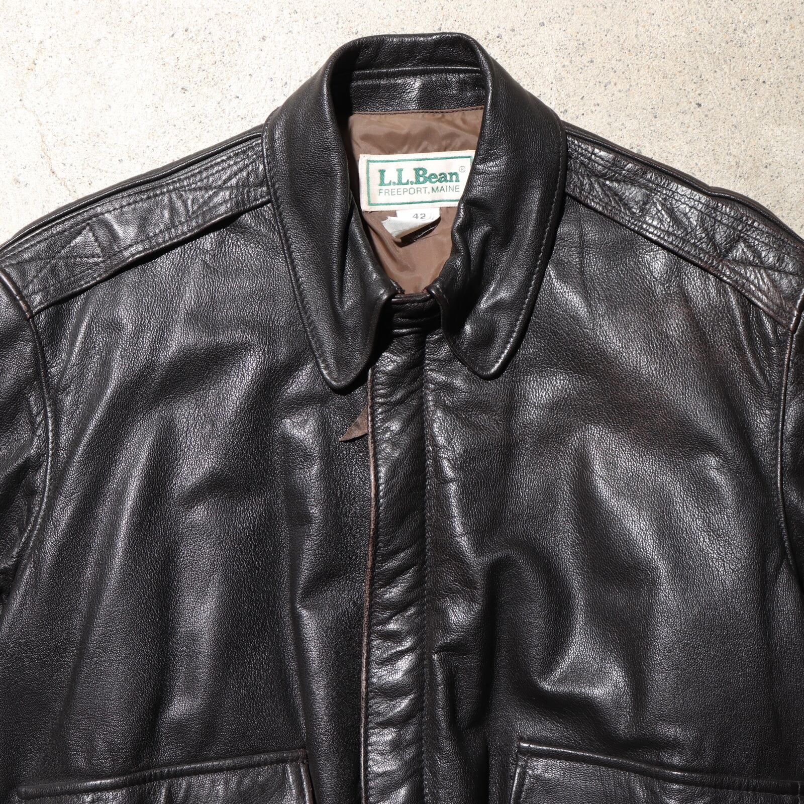 レア商品】L.L.BEAN A-2レザージャケット USA エルエルビーン