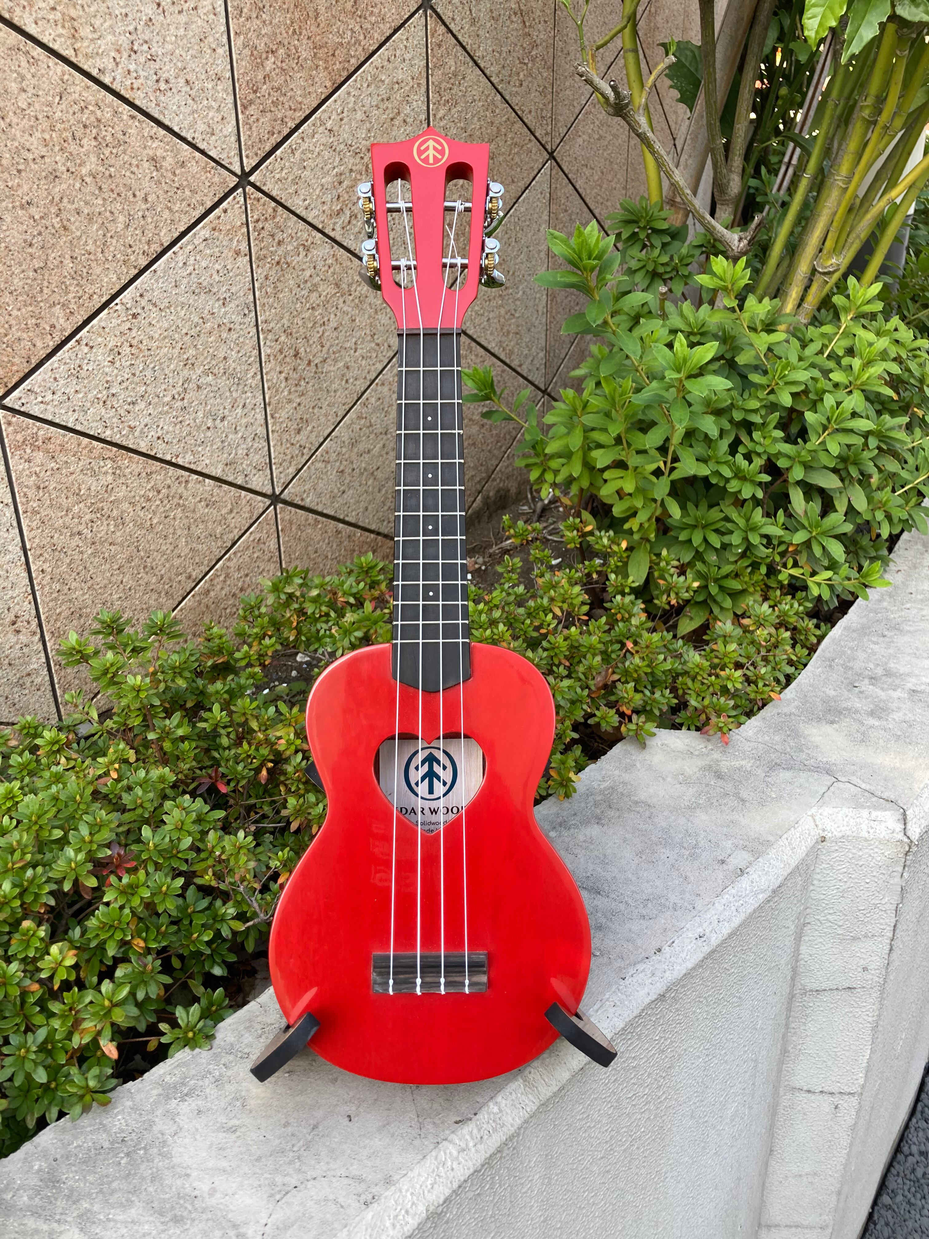 Red Color Mahogany Soprano | Cedar Wood's