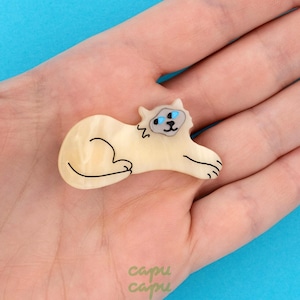 «即納» Coucou Suzette Siamese Cat Hair Clip ククシュゼット ヘアアクセサリー