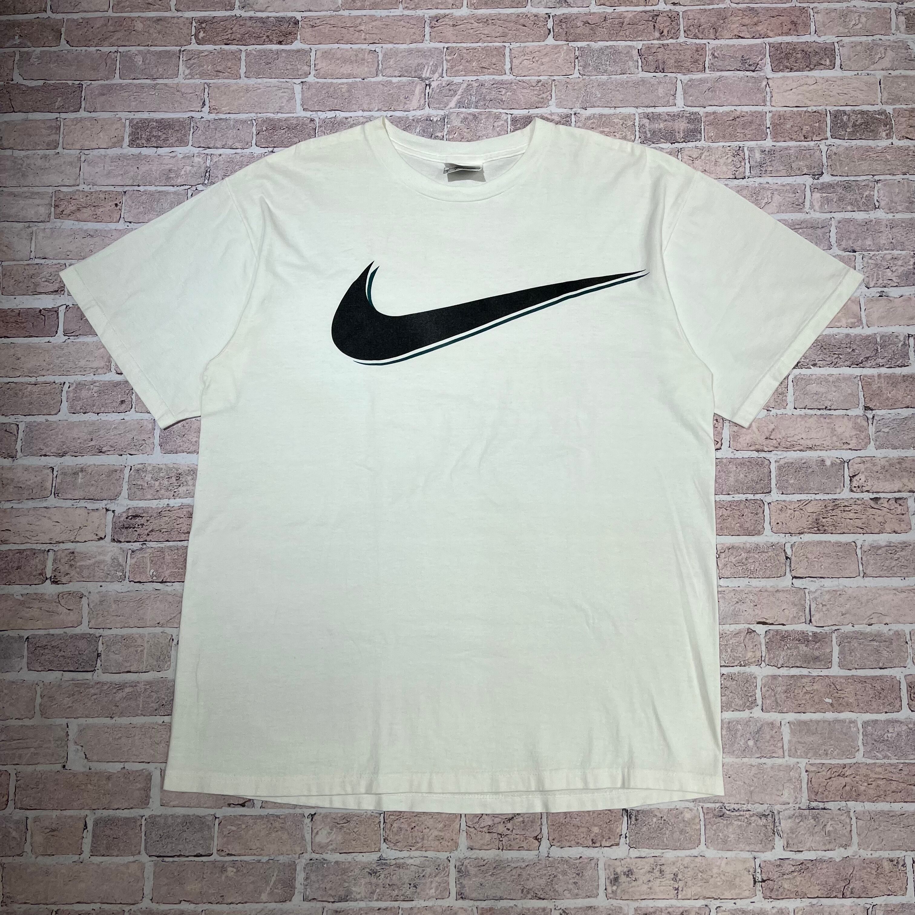 1990'S NIKE LOGO T-SHIRT WHITE M USA | safarionline