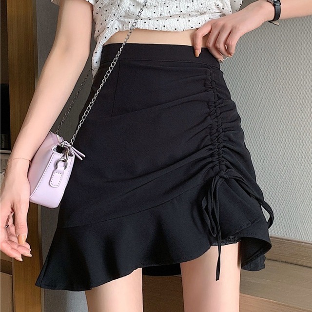 サマーハイウェストギャザーAラインスカート 夏物 1号婦人10243519883