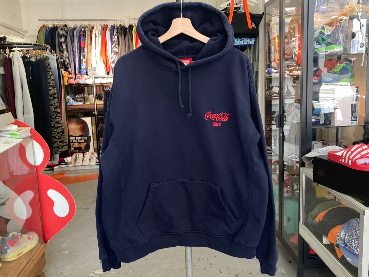 KITH × COCA COLA Ribboon Logo Hoodie