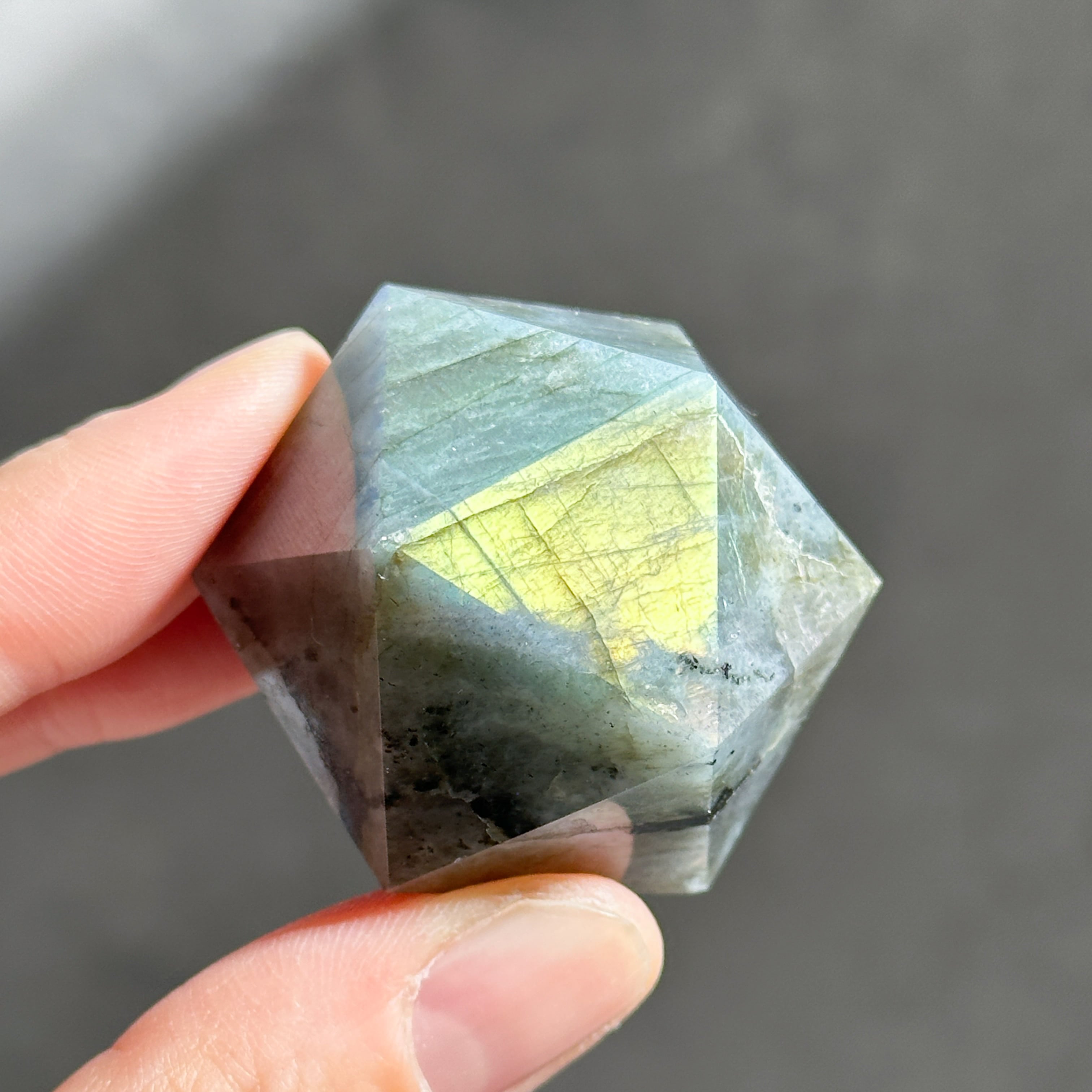 ラブラドライト 正二十面体 01◇ Labradorite ◇天然石・鉱物