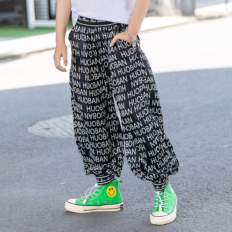 パンツ サマーカジュアルプリント柄Flowerデザイン 夏物 フラワーデザイン トレンディボーイ14498965327