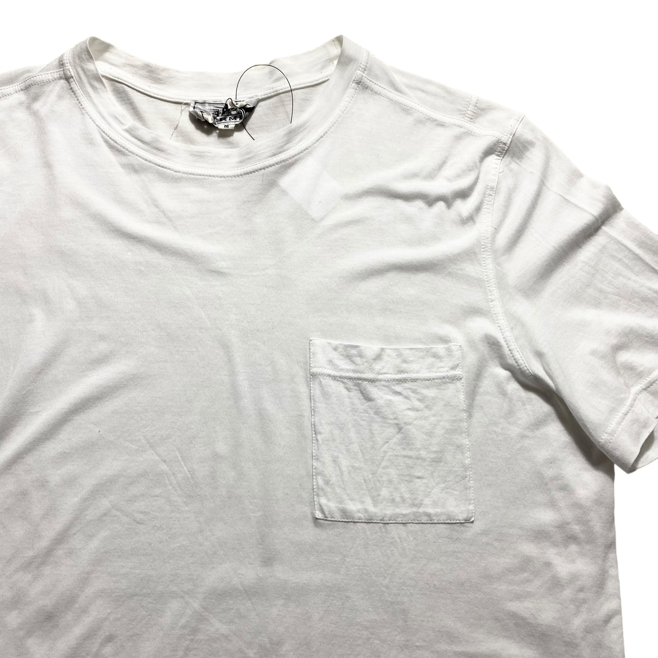 HERMES white pocket tee