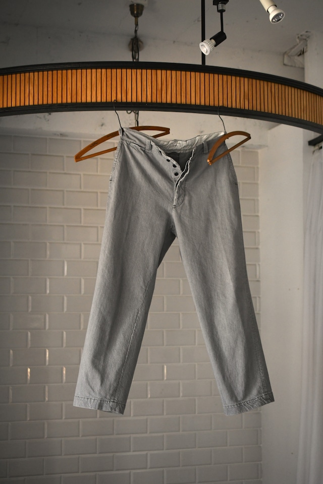 CIOTA / Exclusive Denim Slacks (Light Gray)