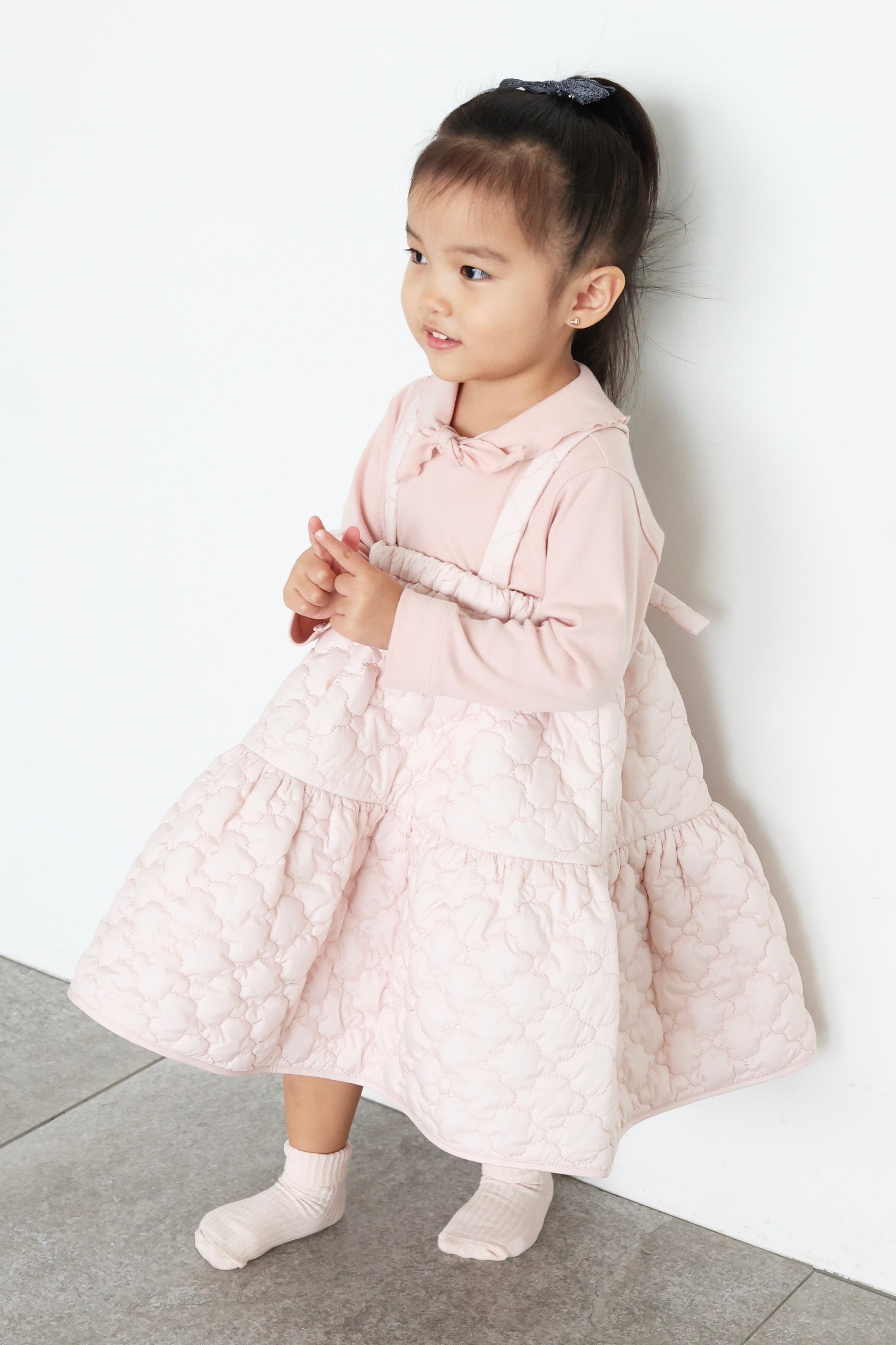 【新品タグ付き】アミカキッズ　クチュールワンピース 7M-7Y ピンク アミカキッズ クチュールワンピース 7M-7Y ピンク アミカキッズ