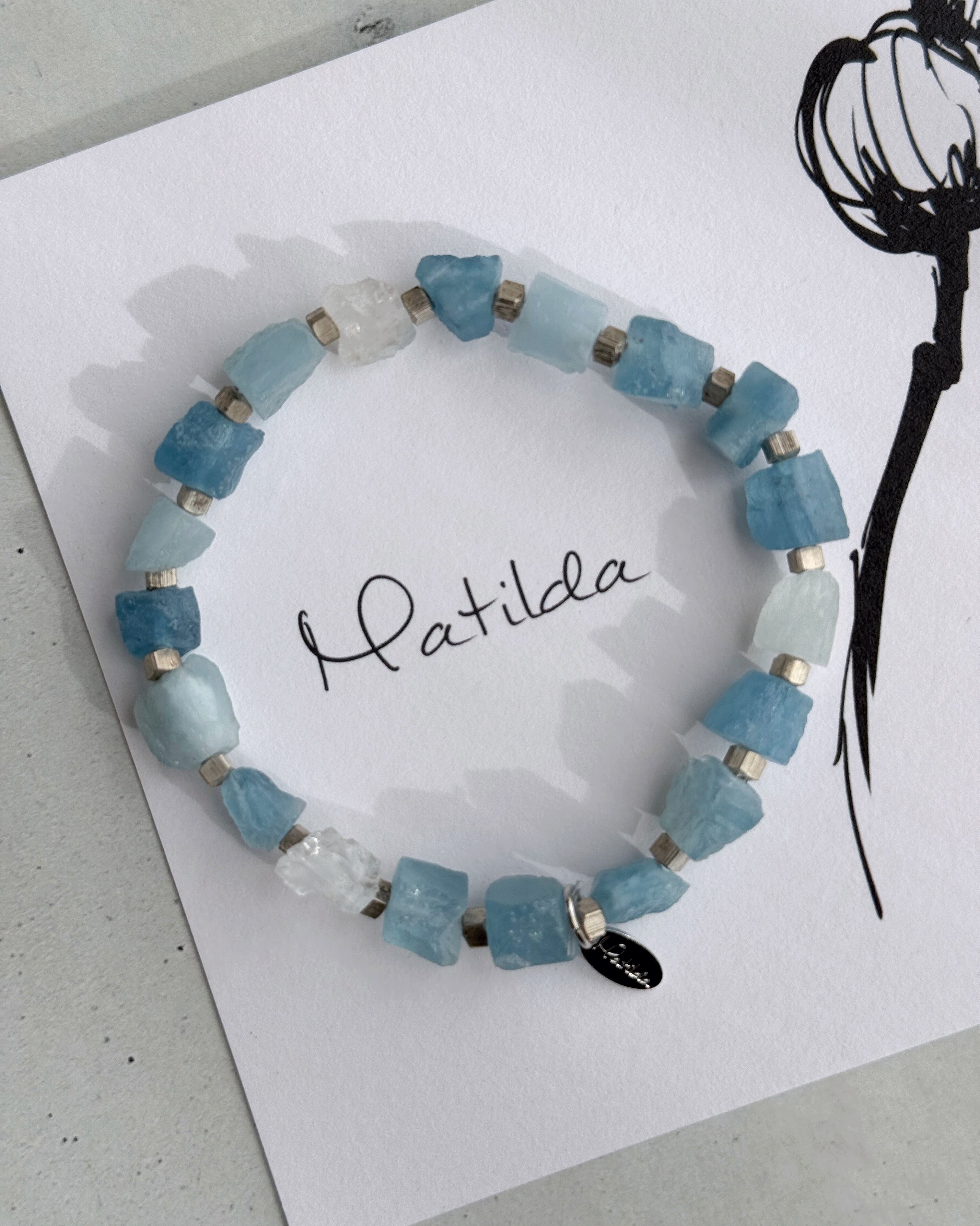 rough rock bracelet(サンタマリアアクアマリン)