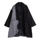 カラーブロック アシンメトリー ジャケット 60005